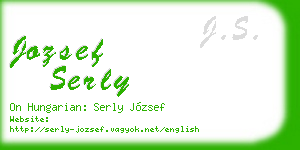 jozsef serly business card